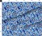 Blue And White Fantasy Floral Maximalist Large Scale Indigo Custom Printed Fabric by Spoonflower Various Fabrics by the Yard or Fat Quarter